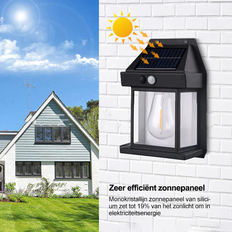 Draadloze LED Solar Wandspots Deluxe - Creëer de perfecte sfeer in jouw tuin!