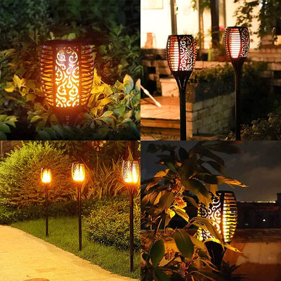 Draadloze LED Solar Tuinfakkels - 1 + 1 Gratis