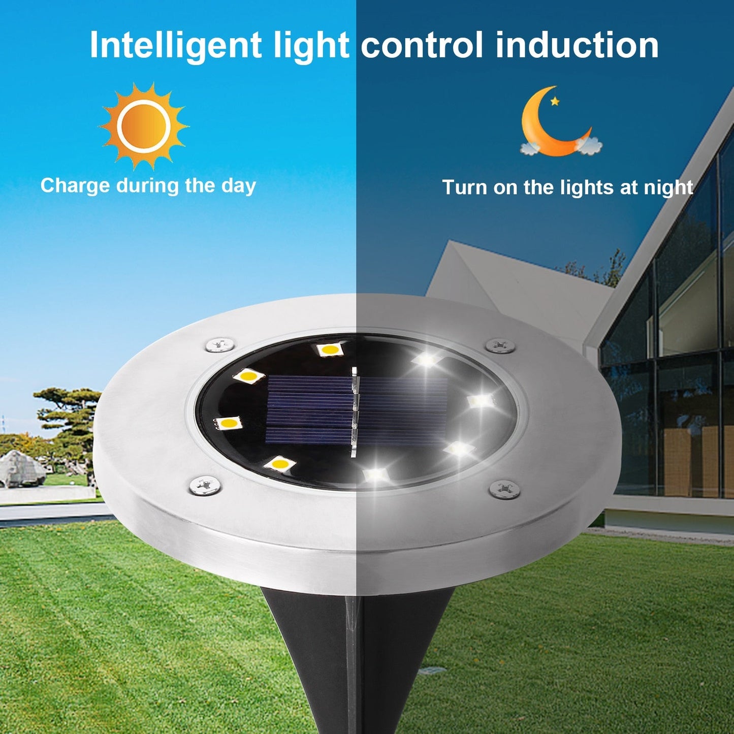 Draadloze LED Solar Tuinlampen Deluxe - Creëer de perfecte sfeer in jouw tuin!