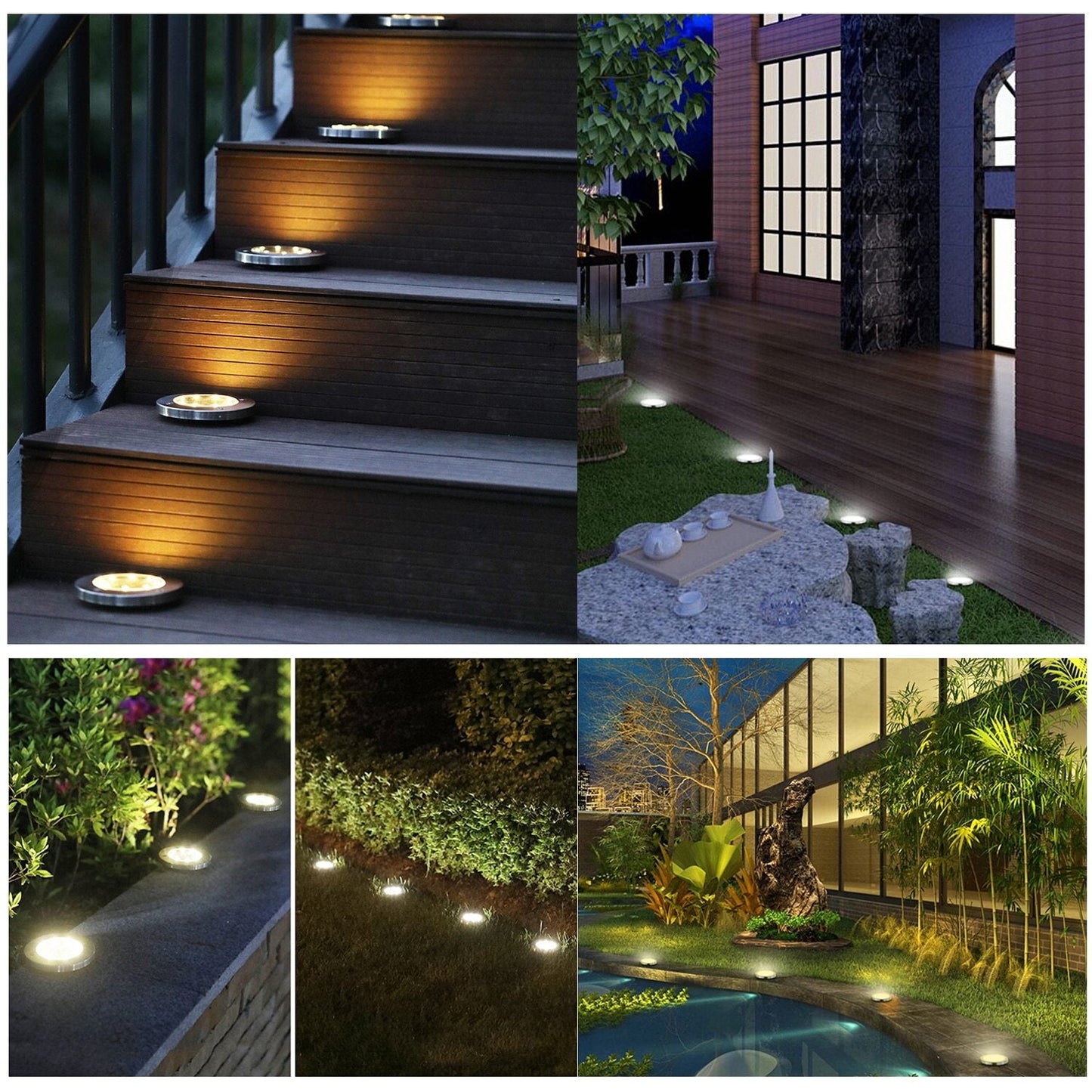 LED Solar Tuinlampen Deluxe (Black editie)  - Creëer een heerlijke sfeer in uw tuin!