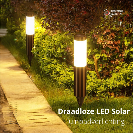 Draadloze LED Solar Tuinpadlamp - Creëer de perfecte sfeer in jouw tuin!