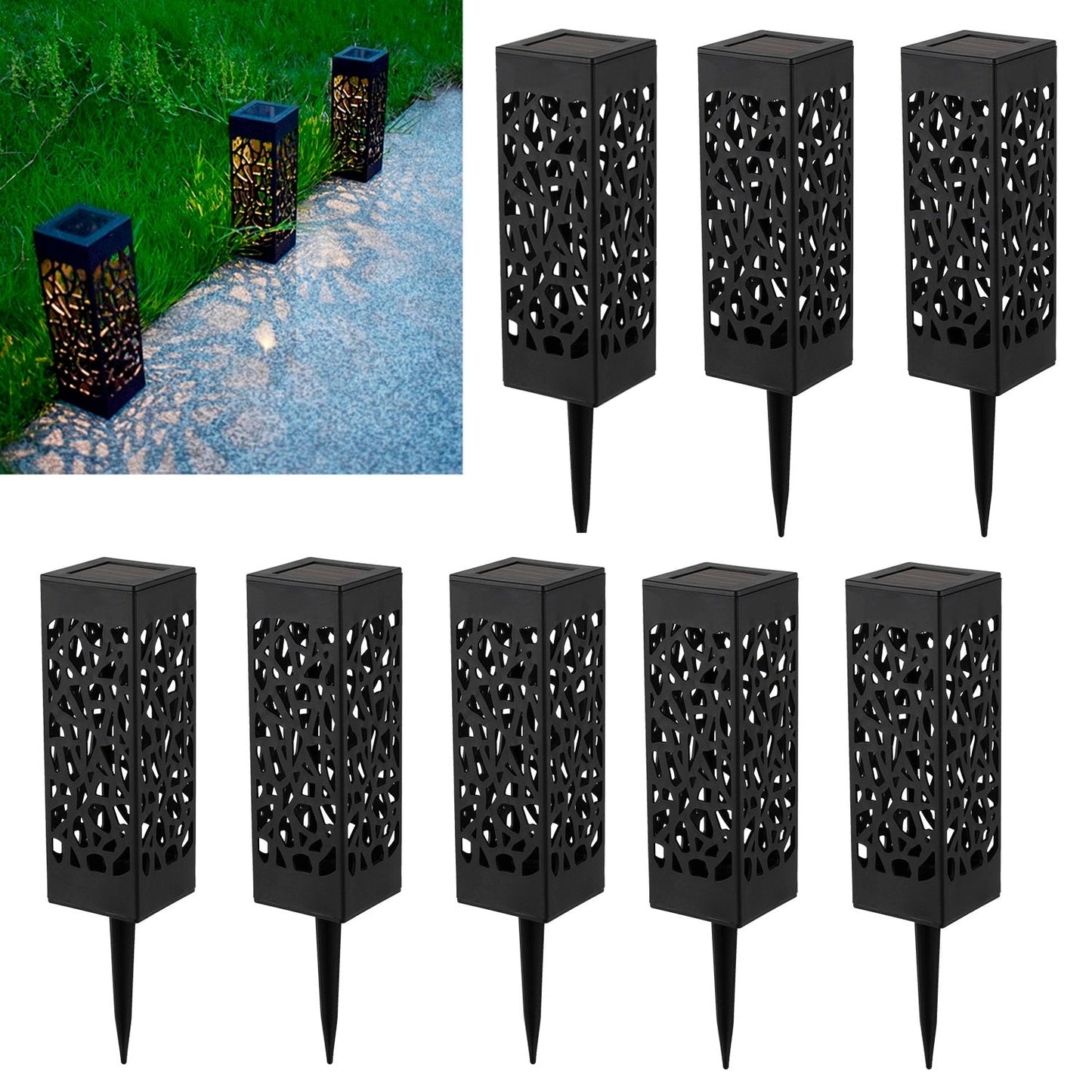 Luxury Solar Tuinlamp (4/6/8/12 lampen)